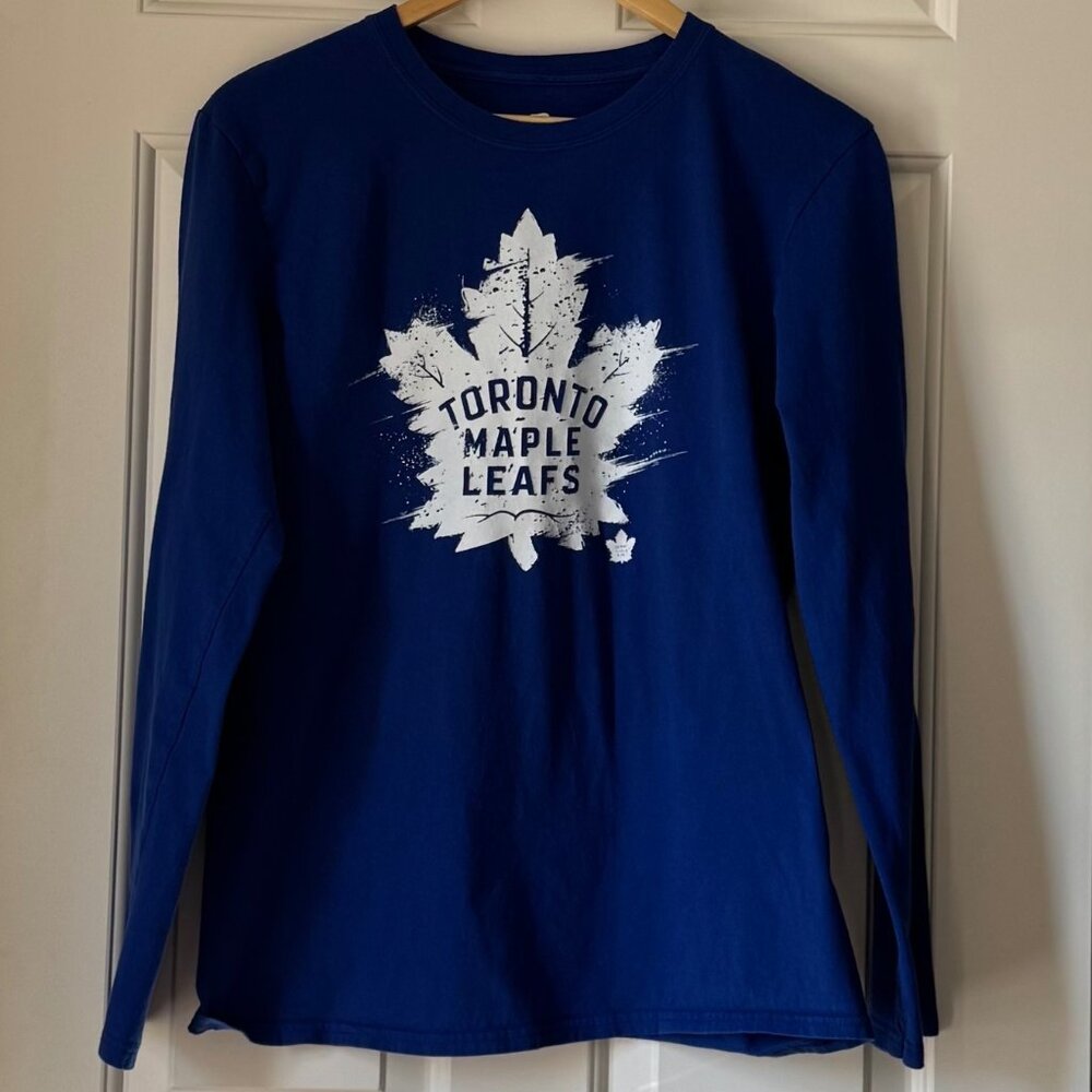 Toronto Maple Leafs Long Sleeve Tee | Women’s M | Fanatics | NHL Blue